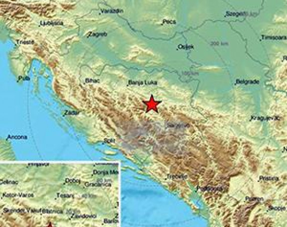 Jači zemljotres kod Zenice, osjetio se i u Banjaluci