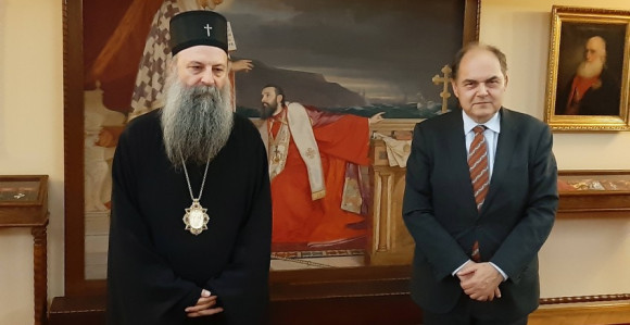 Šmit sa patrijarhom Porfirijem o stanju u regionu
