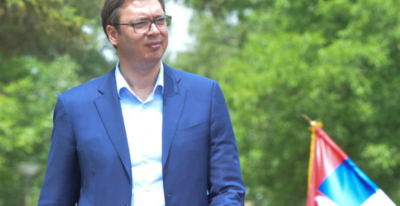 Vučić na ceremoniji polaganja kamena temeljca
