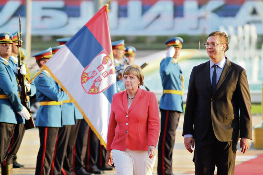 Меркел данас са предсједником Вучићем у Београду