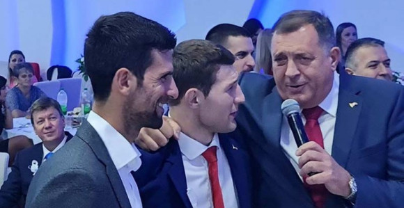Ђоковић на свадби Немање Мајдова на Сокоцу