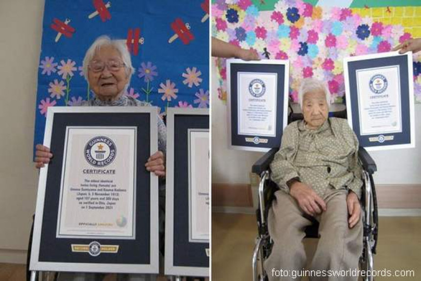 Sestre iz Japana najstarije bliznakinje na svetu!