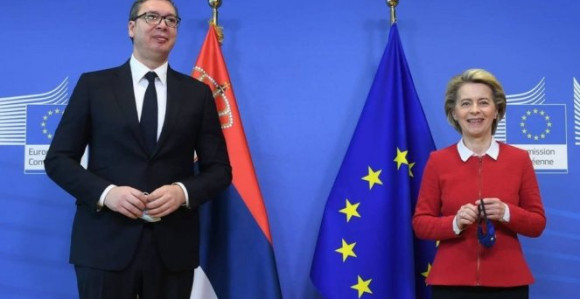 Ursula fon der Lajen danas sa Vučićem u Beogradu
