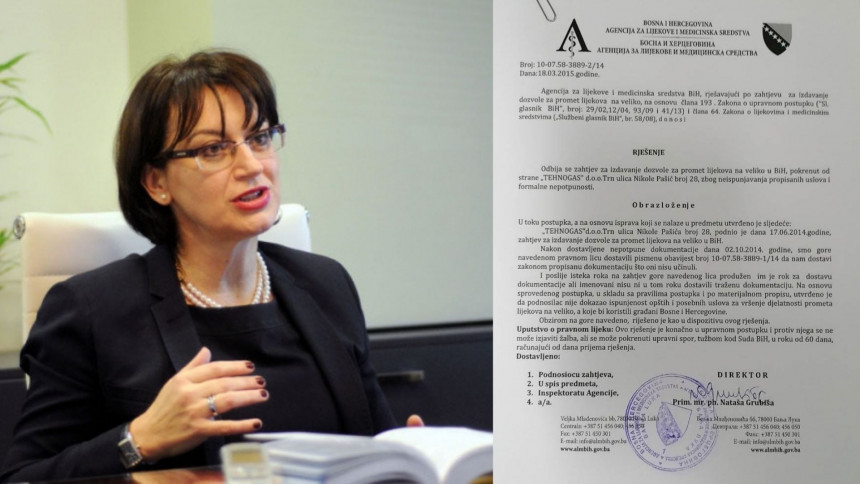 Чађин захтјев 2015. године одбила директорица Агенције за лијекове из СНСД-а