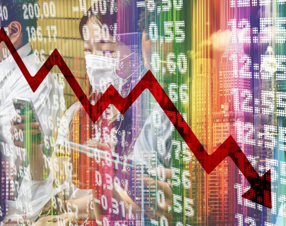 Godišnji pad BDP-a od 3,2 % u 2020. u odnosu na 2019.