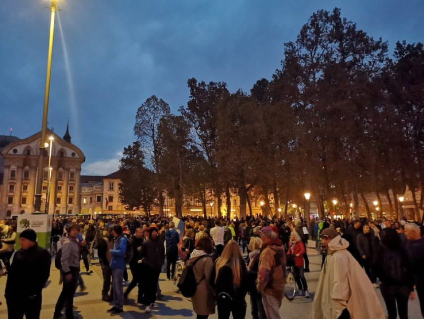 Ljubljana opet na nogama zbog kovid mjera (VIDEO)