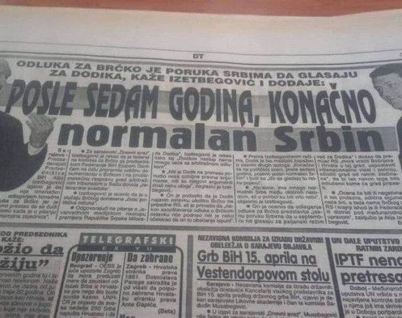 Alija Izetbegović: Konačno dobar Srbin, zato glasajte