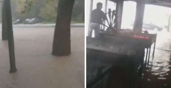 U D. Jablanici potopljen restoran sa janjcima na ražnju