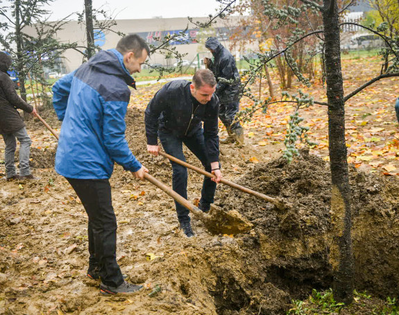 Zasađena prva stabla u novom gradskom parku