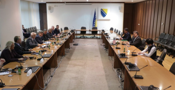 Eskobar danas sa članovima kolegija oba doma PSBiH