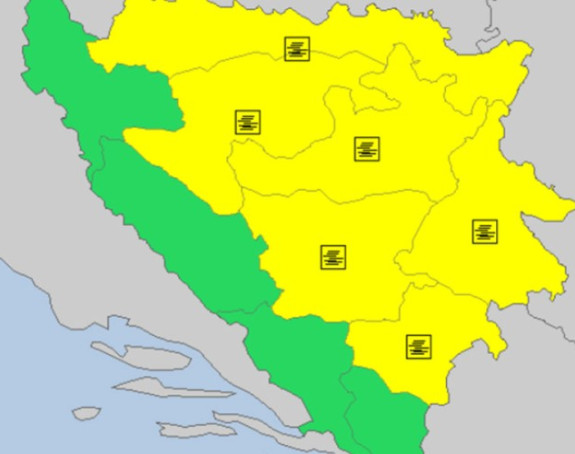 Upaljen žuti meteoalarm zbog magle i vjetra