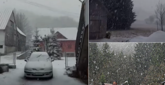Hrvatsku obijelio prvi ovogodišnji snijeg (VIDEO)