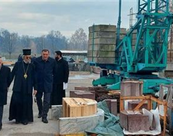 Obišli radove na gradnji srpsko-ruskog hrama
