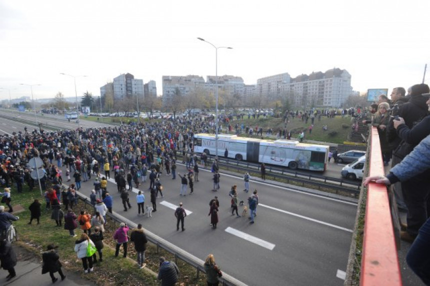 Blokiran auto-put i pojedine ulice u Beogradu