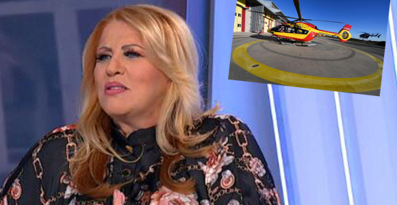 Posle fiće i kamiona Ćana rešila da na nastup dođe helikopterom!