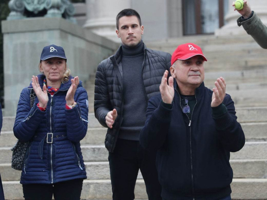 Beograd: Održan skup podrške Novaku Đokoviću