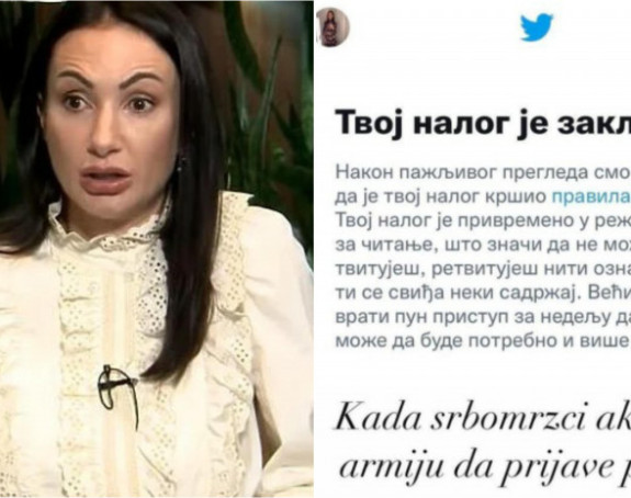 Kršila pravila: Twitter zabranio objave Gorici Dodik