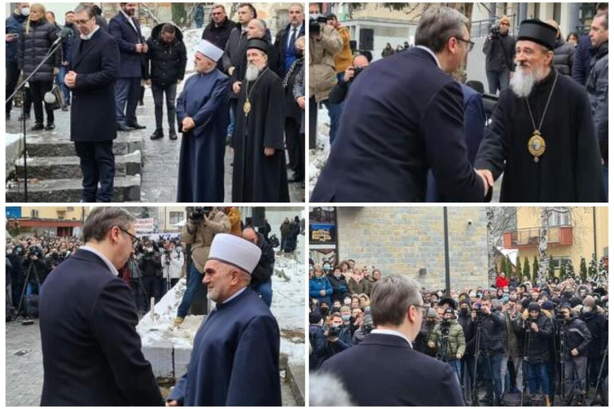 Vučić u Priboju: Mi moramo da živimo zajedno!