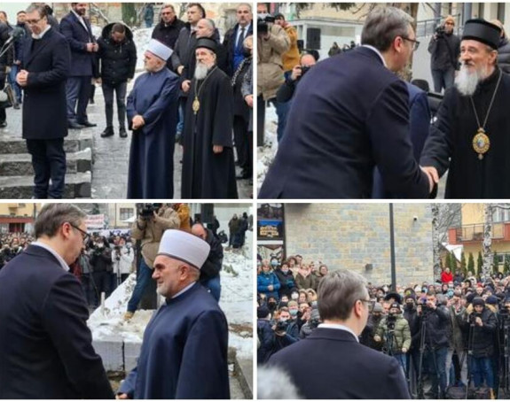 Vučić u Priboju: Mi moramo da živimo zajedno!