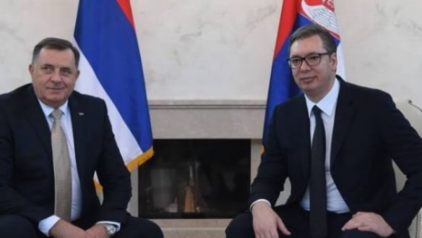Počeo sastanak Dodika i Vučića