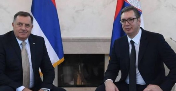 Počeo sastanak Dodika i Vučića