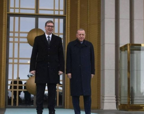 Свечани дочек: Вучић се састао са Ердоганом