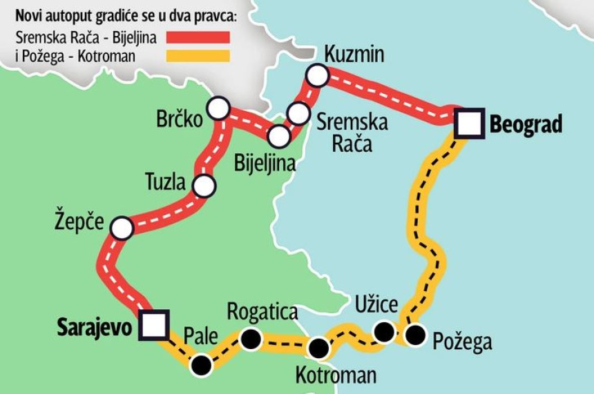 Објављени детаљи изградње аутопута Београд - Сарајево