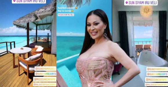 Ceca od debelog minusa pobjegla na Maldive