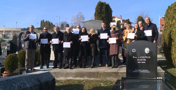 Banjaluka: Položeni vijenci na jevrejsko spomen-obilježje
