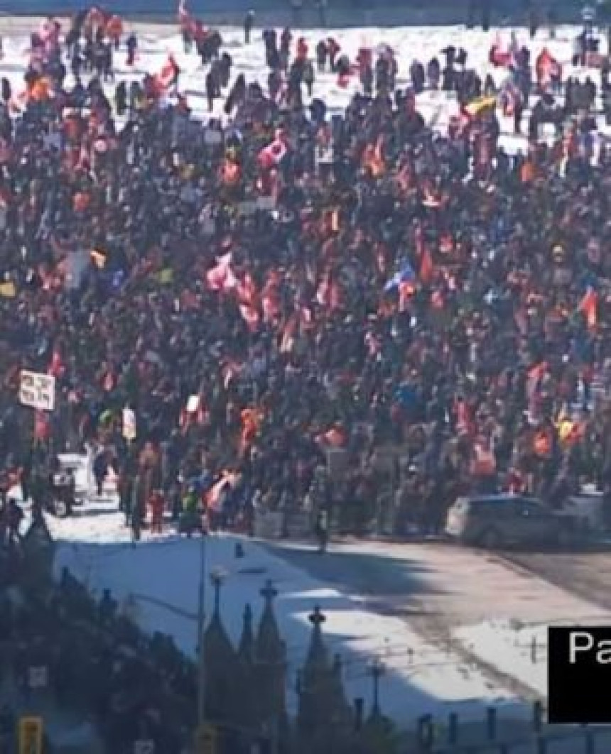 Kanada: Protest protiv vakcinacije, maski i karantina