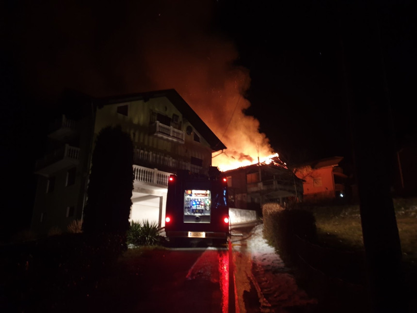 Горјела кућа у Приједору, није било повријеђених