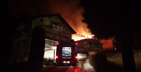 Gorjela kuća u Prijedoru, nije bilo povrijeđenih