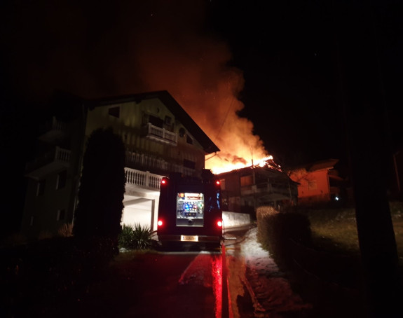 Gorjela kuća u Prijedoru, nije bilo povrijeđenih