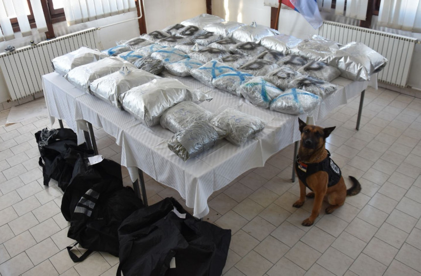 Policija u Novom Pazaru zaplijenila 63 kg marihuane