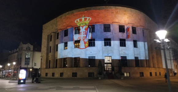 Palata Republike večeras u bojama zastave Srbije