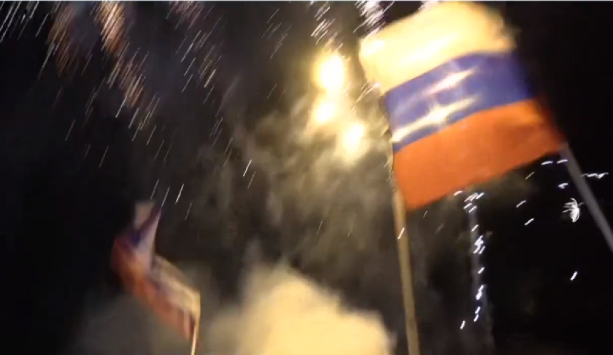 Доњецк слави уз ватромет, грађани на улицама