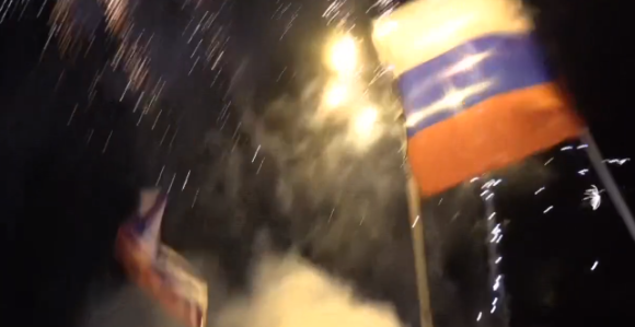 Donjeck slavi uz vatromet, građani na ulicama