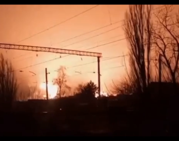 Raketni napad na skladište nafte u Luganskoj oblasti