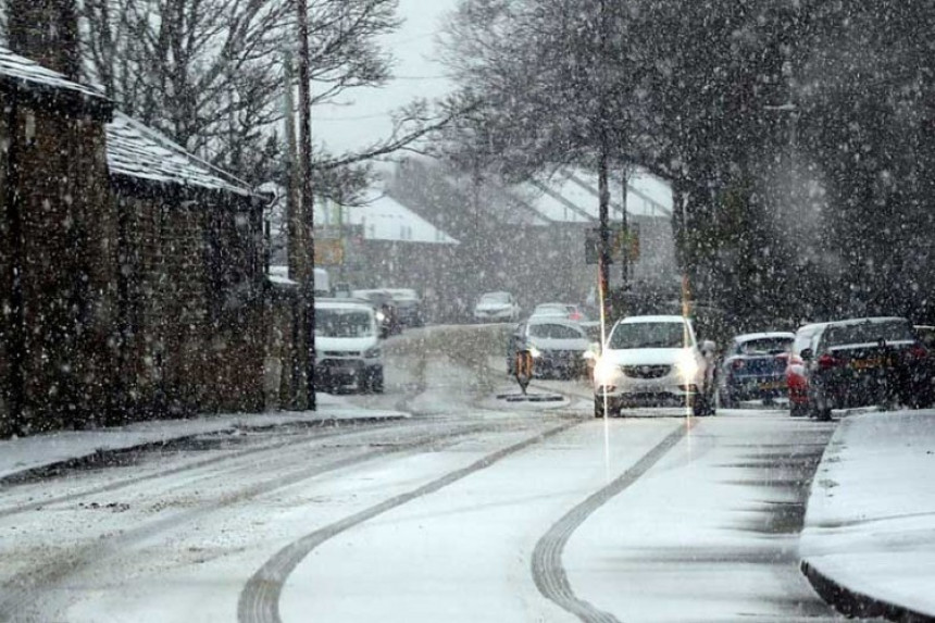 Danas pretežno oblačno vrijeme sa snijegom i kišom