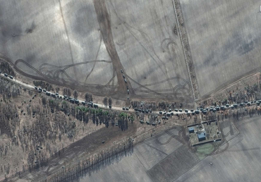 Vojni konvoj od 27 kilometara ide prema Kijevu