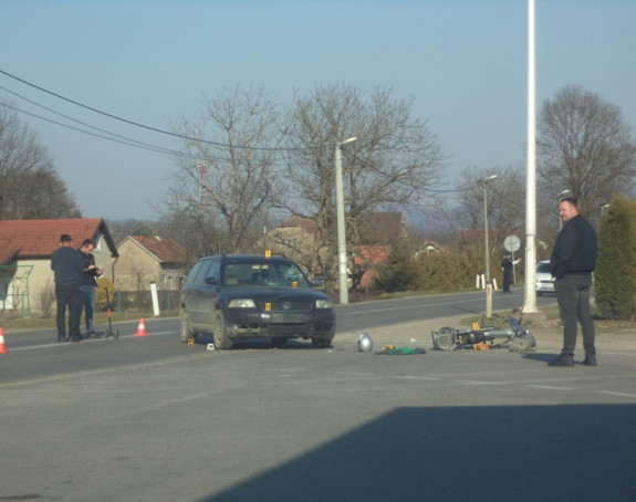 Saobraćajka kod Srpca, povrijeđen motociklista