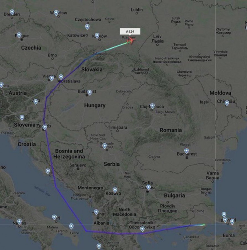 Авиони који превозе оружје за Украјину лете и преко БиХ