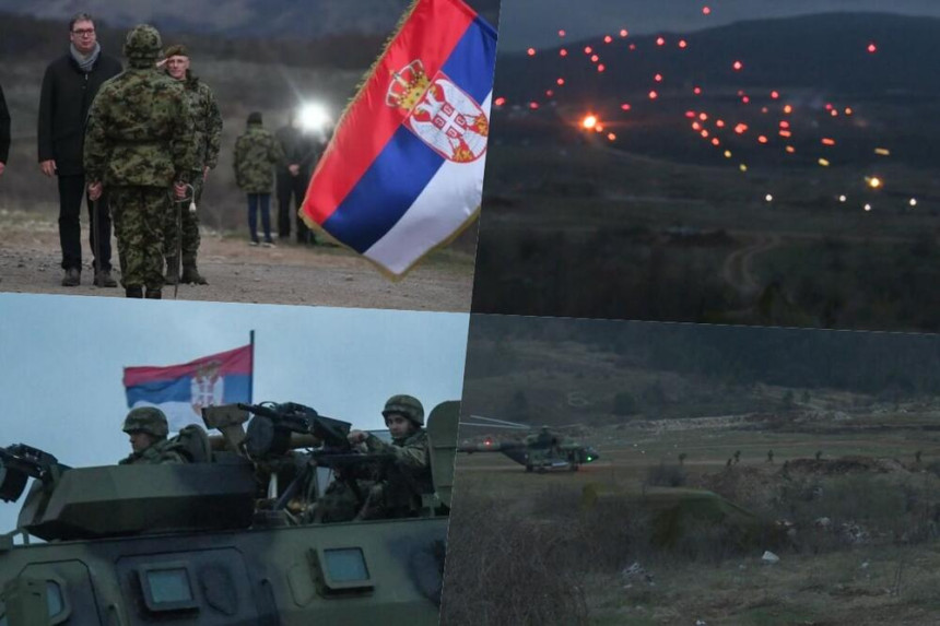Prikazana taktička vježba "Vojni štit", prisustvovao Vučić