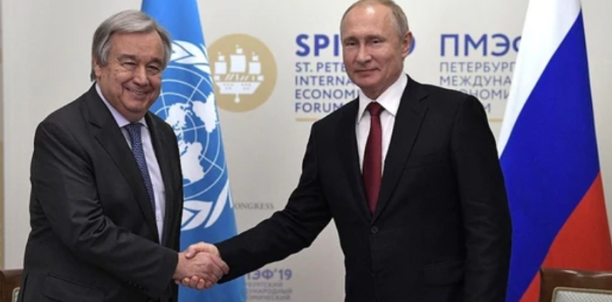 Гутереш данас са Путином и Лавровом у Москви