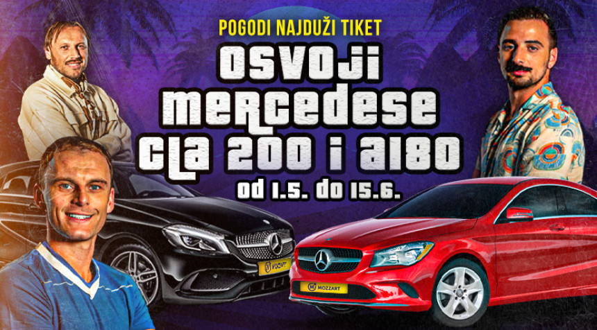 Pogodi najduži tiket i osvoji mercedes u Mozzartu!