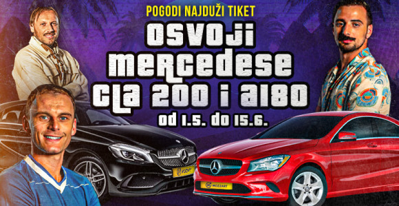 Pogodi najduži tiket i osvoji mercedes u Mozzartu!