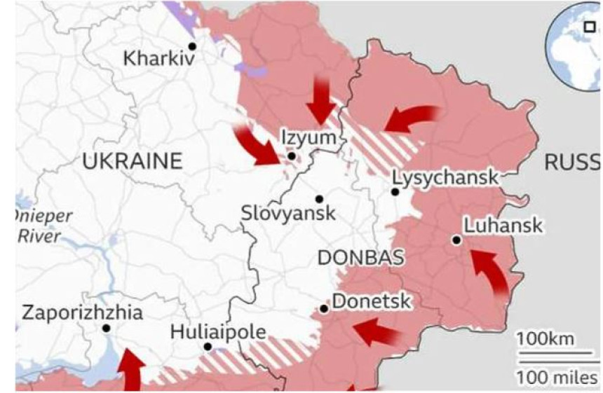 Руси појачавају интензитет напада на истоку Украјине