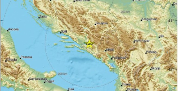 Novo podrhtavanje tla u BiH: Zemljotres 30 km od Sarajeva