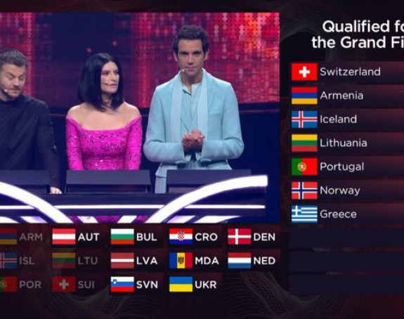 Deset finalista Evrovizije: Ispale Hrvatska i Slovenija