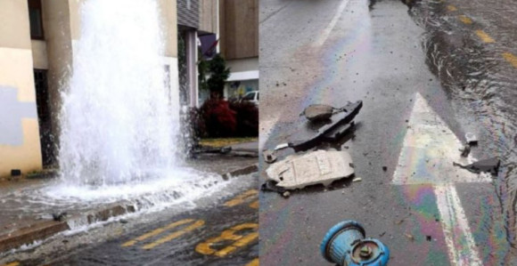 Krš i lom u Zagrebu: Automobilom pokupio hidrant